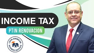 PTIN Renovación  Income Tax [upl. by Aihsenod]