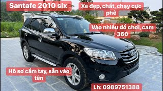 Mới về Santafe 2010 slx xe đẹp chất chạy bốc mượt Hồ sơ cầm tay lh 0989751388 [upl. by Hildegard]