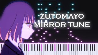 ZUTOMAYO  MIRROR TUNE short version Piano Tutorial Synthesia [upl. by Sanjiv]