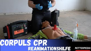 REANIMATION auf der DREHLEITER 🚑 Corpuls CPR  Mechanische Reanimationshilfe 🚒 [upl. by Rodablas]