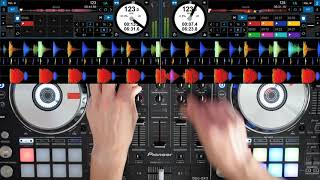 Tutorial DJ Mezcla básica cuadrar bases rítmicas beatmatching [upl. by Dorinda]