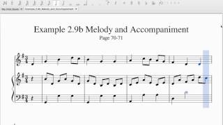 Example 29b Melody and Accompaniment [upl. by Ayoted]