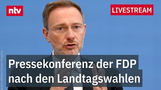 LIVE Pressekonferenz der FDP nach den Landtagswahlen in Thüringen und Sachsen [upl. by Hsreh]