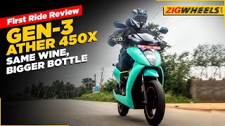 2022 Ather 450X Gen3 First Ride Review  Bigger Battery So More Range But What About Performance [upl. by Goulder697]