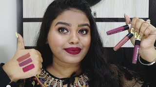 RIMMEL STAY MATTE LIQUID LIPSTICK REVIEW amp SWATCHES [upl. by Schoening6]