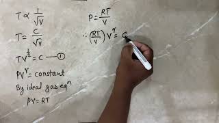 1 A gas expands adiabatically at constant pressure such that its temperature T is inversely prop [upl. by Gunthar]