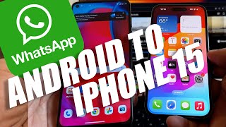 WhatsApp Transfer Android to iPhone 15 Plus Pro Max Move to iOS 17 [upl. by Campney]