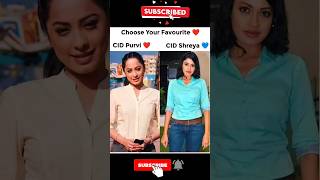 CID officer puruvi❤️ and shreya💙 choose your favourite 🥰💥 shorts youtubeshorts shortsfeed cid [upl. by Scotty]