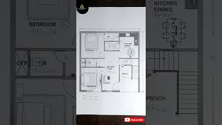 30x30 House Plan II 30x30 Ghar Ka Naksha II 2BHK II 900 Sqft House Plan shorts [upl. by Hillhouse]