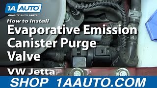 How to Replace Evaporative Emission Canister Purge 04 Volkswagen Jetta [upl. by Llorre]