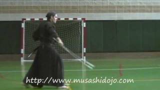 IAIDO 全日本剣道連盟居合 九本目 添え手突き Soetezuki [upl. by Biddie111]