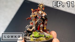 Painting the Warhammer 40k High Marshal Helbrecht with Lowko Ep 11 [upl. by Arukas]