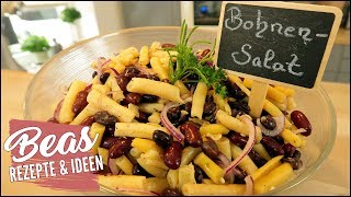 Bohnensalat Rezept 🥗 Schneller Grillsalat mit verschiedenen Bohnen [upl. by Revell]