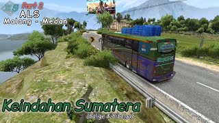 TRIP BUSSID AKAP ‼️Part 2 Keindahan Jalur Sumatera  Bussid update v432 [upl. by Juana]