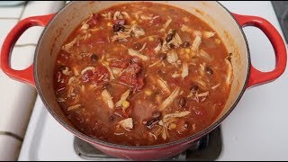 EASY CHICKEN TORTILLA SOUP RECIPE [upl. by Atarman]