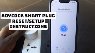 Aoycocr Smart Plug ResetSetup Instructions [upl. by Carlotta86]