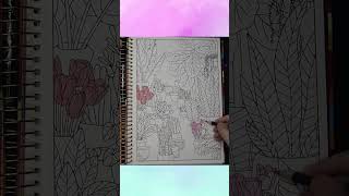 shorts Relaxing Colouring  September  2024 Planner by Sarah Renae Clark Speed Art Timelapse [upl. by Hera]