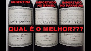 0318  Vinho DV Catena Cabernet Malbec 2019 Argentino x Importado no Brasil x Importado no Paraguai [upl. by Autumn]