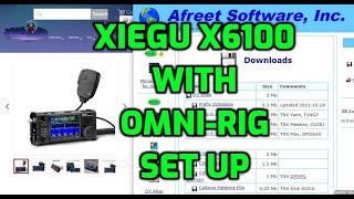 XIEGU X6100OMNIRIG V1 SET UPSDR link program [upl. by Aronoff]