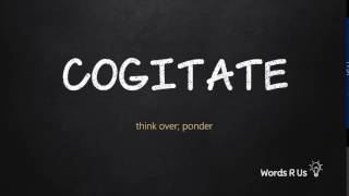 How to Pronounce COGITATE in American English [upl. by Kanal]