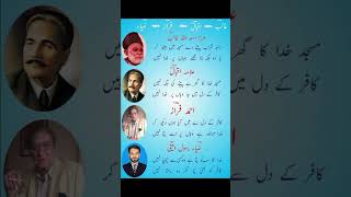 Allama iqbal and mirza ghalib poetryshortsvideo quoteslquoteography [upl. by Yenettirb]