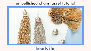 Embellished Chain Tassel Tutorial [upl. by Patnode38]