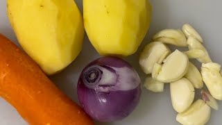 Slicing and Chopping Carrots amp Potato Onions and garlic  ASMR  Satisfying Video [upl. by Nowahs]