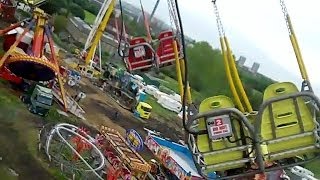 Sky Flyer Onride The Hoppings 2012 [upl. by Neerom573]