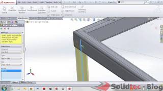 Frame Designs with SolidWorks Weldments [upl. by Eillod]