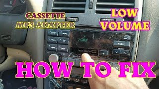 How to fix a cassette mp3 adapter with very LOW VOLUME [upl. by Damas]