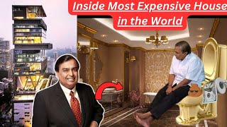 Inside The Most Expensive House 🤑 In The World  Mukesh Ambani House Antilia [upl. by Natanoy]