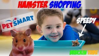 HAMSTER Shopping at PetSmart  Getting a Syrian Hamster  Getting my Hamster [upl. by Estren685]