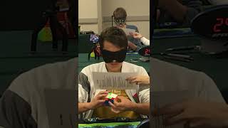 Fastest time to solve a 3x3x3 cube blindfolded  1297 seconds by Tommy Cherry 🇺🇸 [upl. by Howard]