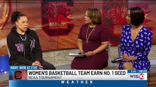 Coach Dawn Staley talks NCAA Tournament Women’s Team Earn No 1 Overall Seed [upl. by Jannery161]