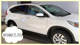 Our NEW Honda CRV September 29 2016 [upl. by Nomahs]