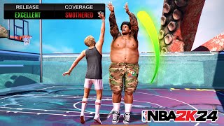 I Made a Glitched 400 POUND SHARPSHOOTER on NBA 2K24 [upl. by Siana958]