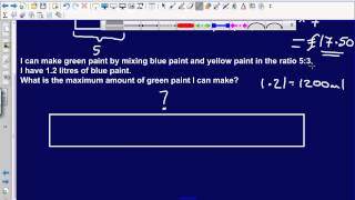 Sharing an amount by a ratio 2 [upl. by Fogel]