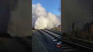 7714 leaving Bridgnorth in a cloud of steam railway train pannier shorts [upl. by Aennaej]