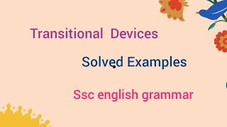 Transitional devices solved examples in paragraph  Fbise [upl. by Cathrin]