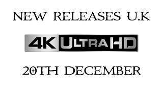 4K UHD Releases 20TH DECEMBER 2021  UK [upl. by Akeimat]