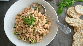 Salmon Salad Recipe  My Favorite Picnic Food [upl. by Saimon532]