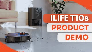 ILIFE T10s Robotic Vacuum Cleaner Demonstration Video  Mobile Application amp Maintenance [upl. by Lorette]