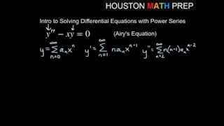 Solving Differential Equations with Power Series [upl. by Lrem895]