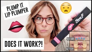 Plump It Lip Plumper REVIEW  Does It Really Work  How To Get Big Lips Naturally [upl. by Eixela]