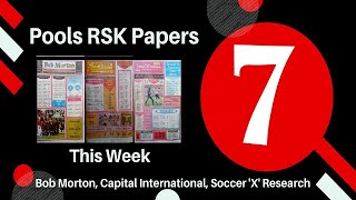 WEEK 7 2024 FOOTBALL POOL RSK PAPERS REVIEW VIDEO SERIES 20242025 SEASON  17TH18TH AUGUST 2024 [upl. by Novek]