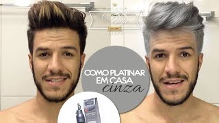 TUTORIAL COMO PLATINAR O CABELO EM CASA  CINZA  JADSON NOBRE [upl. by Aninay]