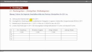 Teil 2 Übung 58 zu den Rechengrößen Auszahlung  Ausgabe  Aufwand  Kosten [upl. by Wisnicki473]