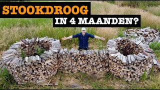 Stookdroog Haardhout in 4 maanden Kan dat [upl. by Jc783]