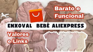 ENXOVAL DE BEBÊ NO ALIEXPRESS  CORES MINIMALISTAS com preços e links enxovaldebebe aliexpress [upl. by Suirtemid]