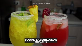 Como hacer Sodas italianas  Recetas Fáciles [upl. by Parrie]